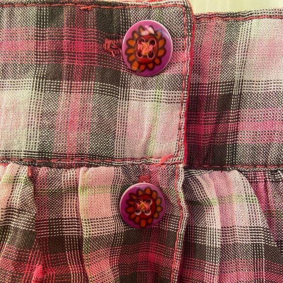 Gagou Tagou Bubble Hem Plaid Dress Pink Embroidered Girls Size 24 Months NWT - Picture 8 of 9